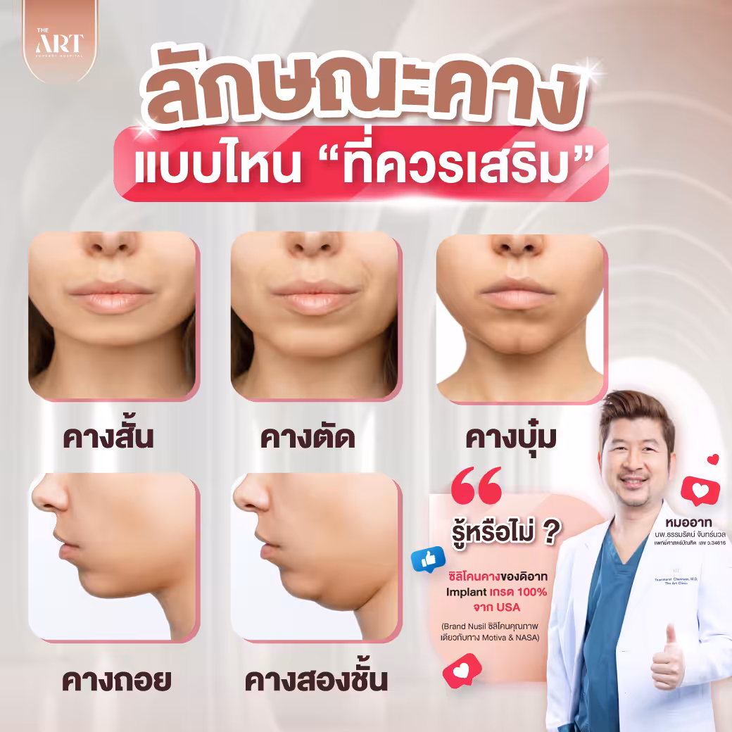 ศัลยกรรมเสริมคาง ช่วยแก้ปัญหาอะไรบ้าง